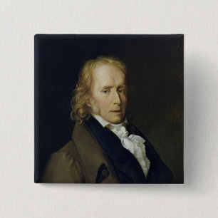Badge Carré 5 Cm Portrait de Benjamin Constant de Rebecque