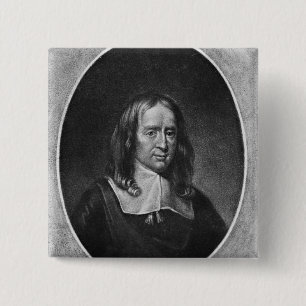 Badge Carré 5 Cm Portrait de Bruno Ryves