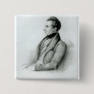 Badge Carré 5 Cm Portrait de Charles Babbage 1832