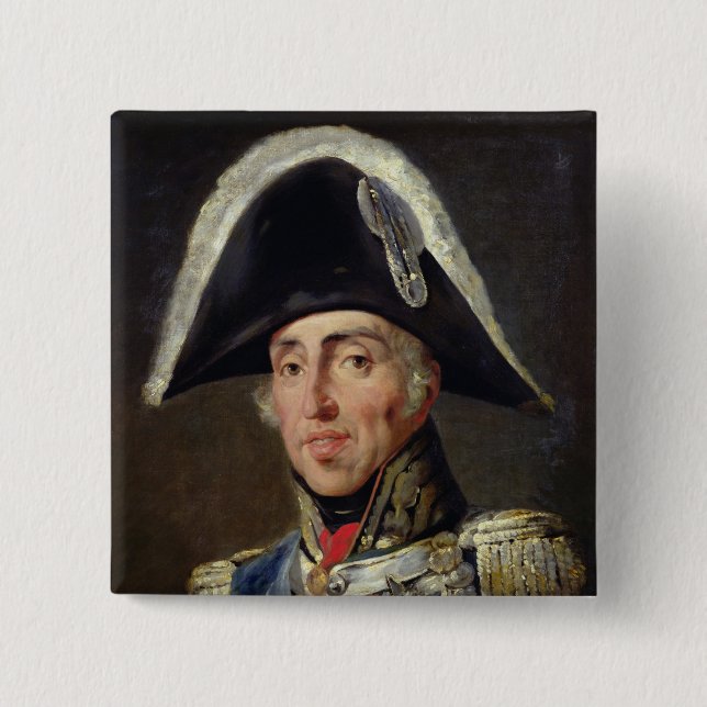 Badge Carré 5 Cm Portrait de Charles X (Devant)