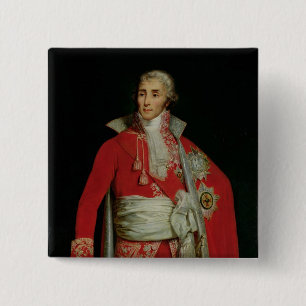 Badge Carré 5 Cm Portrait de duc de Joseph Fouche d'Otranto