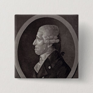 Badge Carré 5 Cm Portrait de Franz Joseph Haydn