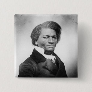 Badge Carré 5 Cm Portrait de Frederick Douglass ~ 1847