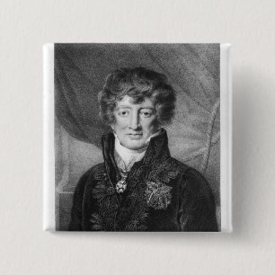 Badge Carré 5 Cm Portrait de Georges Cuvier