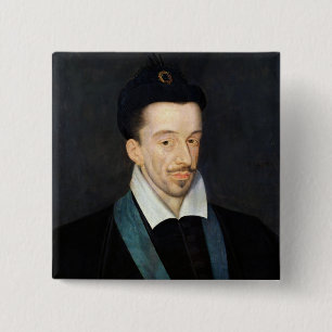 Badge Carré 5 Cm Portrait de Henri III