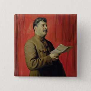 Badge Carré 5 Cm Portrait de Josif Stalin, 1933