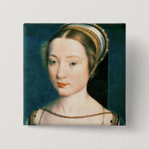 Badge Carré 5 Cm Portrait de la Reine Claude