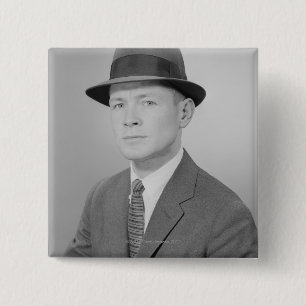 Badge Carré 5 Cm Portrait de l'homme