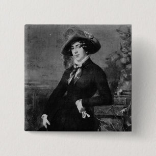 Badge Carré 5 Cm Portrait de Lola Montez, 1844