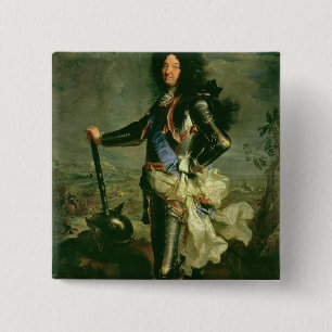 Badge Carré 5 Cm Portrait de Louis XIV