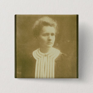 Badge Carré 5 Cm Portrait de Marie Curie