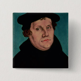 Badge Carré 5 Cm Portrait de Martin Luther, 1529