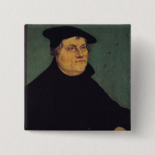 Badge Carré 5 Cm Portrait de Martin Luther 1543