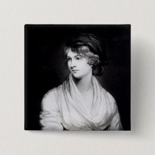 Badge Carré 5 Cm Portrait de Mary Wollstonecraft Godwin