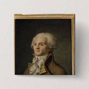 Badge Carré 5 Cm Portrait de Maximilien de Robespierre