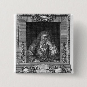 Badge Carré 5 Cm Portrait de Moliere
