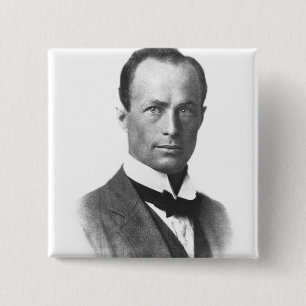 Badge Carré 5 Cm Portrait de monsieur Douglas Mawson
