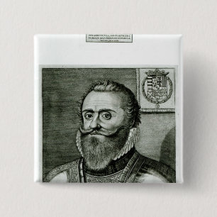 Badge Carré 5 Cm Portrait de Philippe-Emmanuel De Lorraine