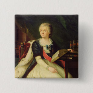 Badge Carré 5 Cm Portrait de princesse Yekaterina R
