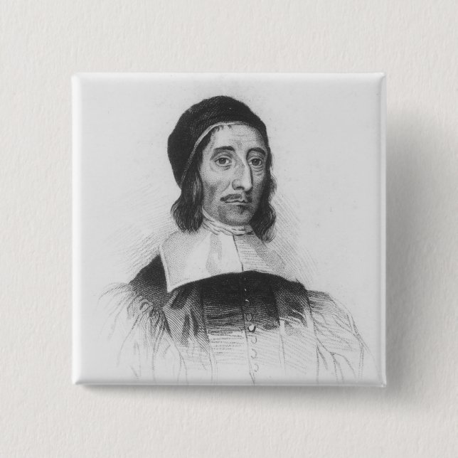 Badge Carré 5 Cm Portrait de Richard Baxter (Devant)