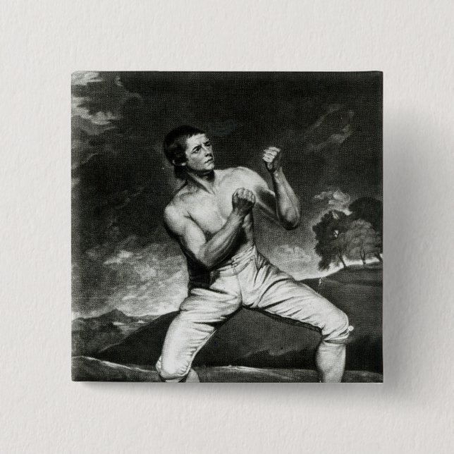 Badge Carré 5 Cm Portrait de Richard Humphreys (Devant)