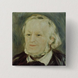 Badge Carré 5 Cm Portrait de Richard Wagner, 1893