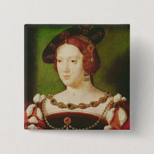 Badge Carré 5 Cm Portrait d'Eleanor de Hapsbourg