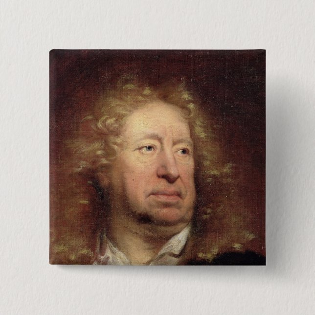 Badge Carré 5 Cm Portrait d'Everhard Jabach (Devant)