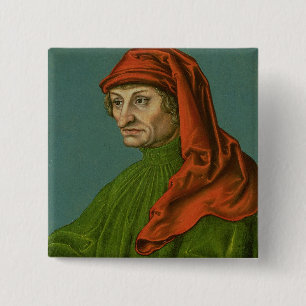 Badge Carré 5 Cm Portrait d'un homme 2