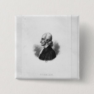 Badge Carré 5 Cm Portrait en Jean Frederic Oberlin