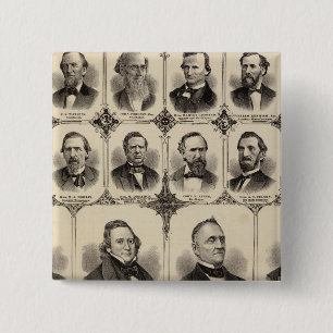 Badge Carré 5 Cm Portraits de citoyens du comté de Scott