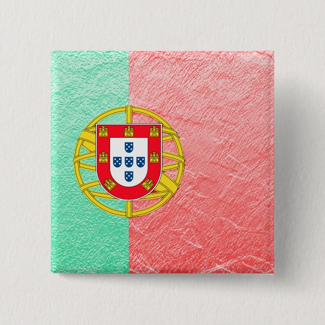 Badge Carré 5 Cm Portugal (Devant)