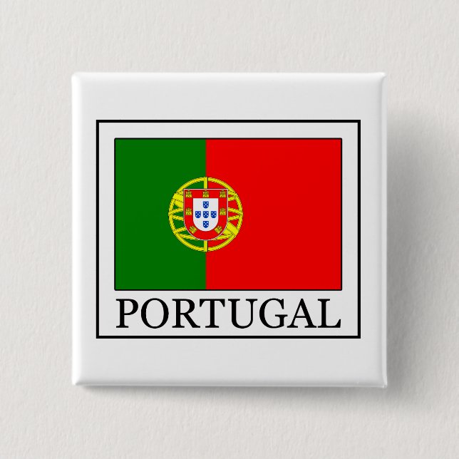 Badge Carré 5 Cm Portugal button (Devant)