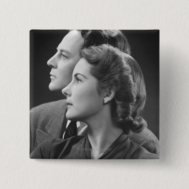 Badge Carré 5 Cm Pose des couples (Devant)