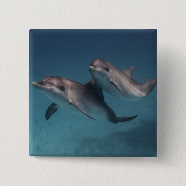 Badge Carré 5 Cm Pose espiègle (Devant)