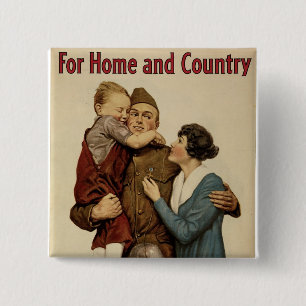 Badge Carré 5 Cm Pour la maison et le pays