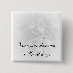 Badge Carré 5 Cm Pour la vie