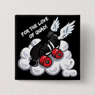 Badge Carré 5 Cm Pour l'amour du quadruple