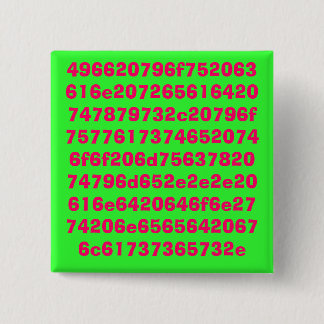 Badge Carré 5 Cm Pour les geeks.