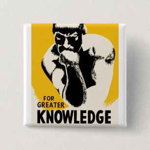 Badge Carré 5 Cm Pour une meilleure connaissance