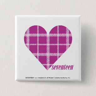 Badge Carré 5 Cm Pourpre 2 de plaid