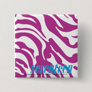 Badge Carré 5 Cm Pourpre de zèbre