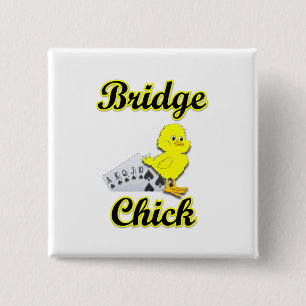 Badge Carré 5 Cm Poussin de pont
