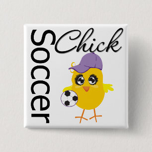 Badge Carré 5 Cm Poussin v2 du football