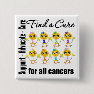 Badge Carré 5 Cm Poussins unis pour trouver un traitement pour tous