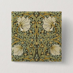 Badge Carré 5 Cm Pré-raphate de William Morris Pimpernel Vintage