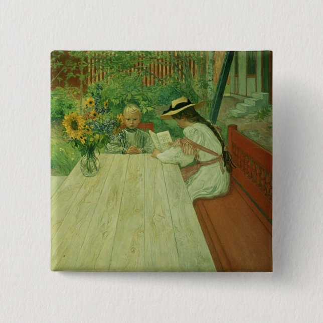 Badge Carré 5 Cm Première Lesson, 1903 (Devant)