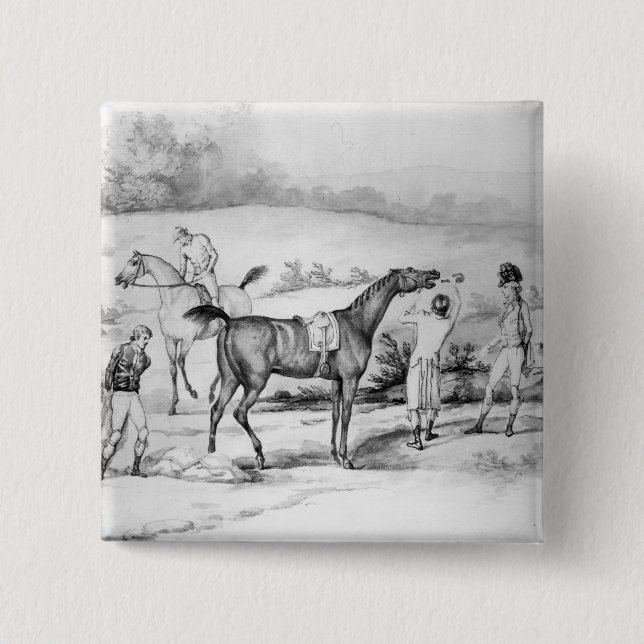 Badge Carré 5 Cm Préparation à une course (Devant)