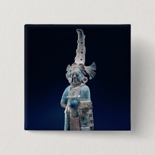 Badge Carré 5 Cm Prêtre dans des robes longues cérémonieuses, î