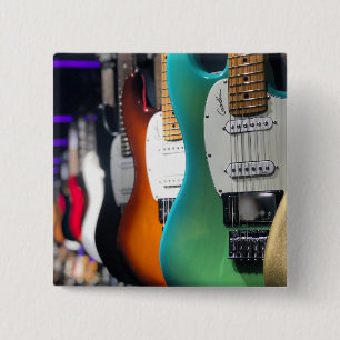 Badge Carré 5 Cm Pretty Acoustic Guitar